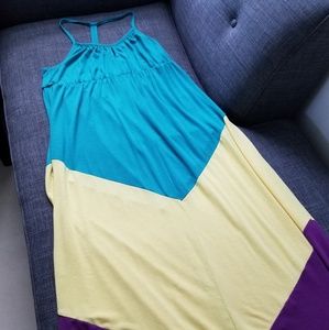 Massimo Supply Co racerback colorblock maxi